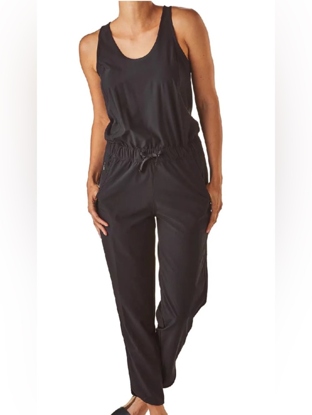 Patagonia Fleetwith Jumpsuit XS Cinch Waist Athleisure Dark Grey - Picture 12 of 14